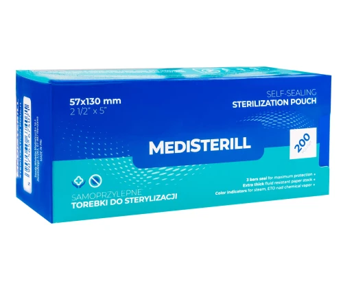 MEDISTERILL 57X130 MM TOREBKI DO STERLIZACJI NARZĘDZI W AUTOKLAWIE 200 SZT.jpg