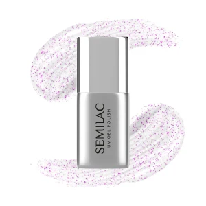 Semilac Top No Wipe Sparkling Pink 7ml