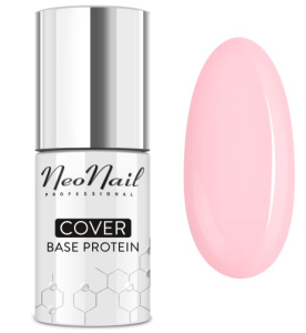 Neonail Lakier Hybrydowy Cover Base Protein Nude Rose