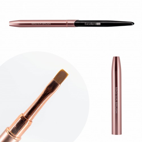 Excellent Pro Pędzelek Do Żelu #6 Flat Pink&Black.jpeg