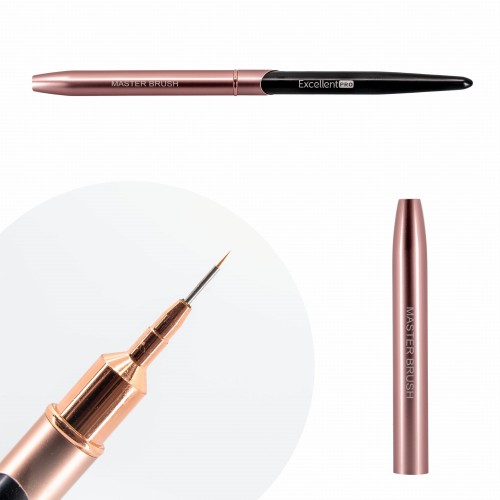 Excellent Pro Pędzelek Do Zdobień 3mm Pink&Black.jpeg