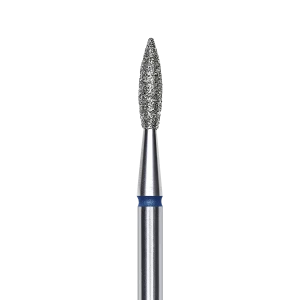 Staleks Frez Diamentowy Płomyk Ostry Niebieski 2,1 mm