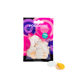 Staleks Wymienne Pilniki Białe do Dysku do Pedicure PODODISC M EXPERT 100 Grit (50 szt)