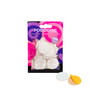 Staleks Wymienne Pilniki Białe do Dysku do Pedicure PODODISC L EXPERT 240 Grit (50 szt)