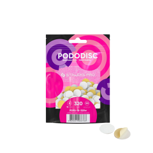 Staleks Wymienne Pilniki Białe na Miękkiej Bazie do Dysku do Pedicure PODODISC S EXPERT 320 Grit (50 szt)