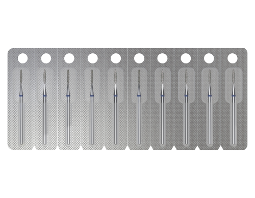 Staleks frez diamentowy płomyk niebieski1.4mm8mm.png