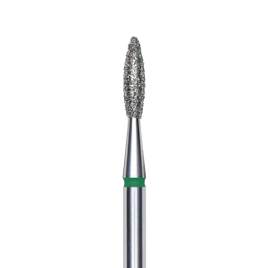 Staleks Frez Diamentowy Płomyk Zielony 2,1mm/8mm