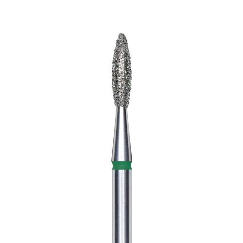 Staleks frez diamentowy płomyk zielony2,1mm8mm..png