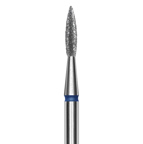 Staleks frez diamentowy płomień ostry niebieski 1,8mm8mm.png