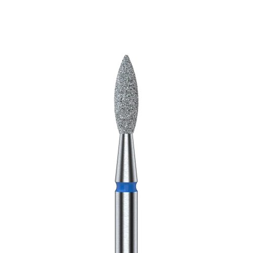 Staleks frez diamentowy płomień ostry niebieski 2,3mm8mm..png