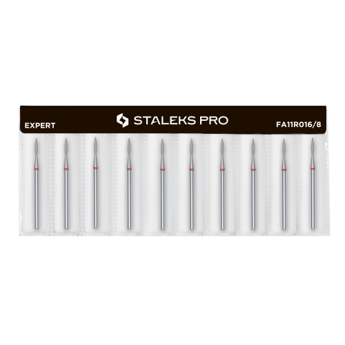 Staleks frez diamentowy płomyk ostry czerwony 1,6mm8mm..png