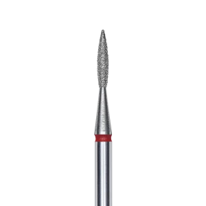 Staleks Frez Diamentowy Płomyk Ostry Czerwony 1,6mm/8mm