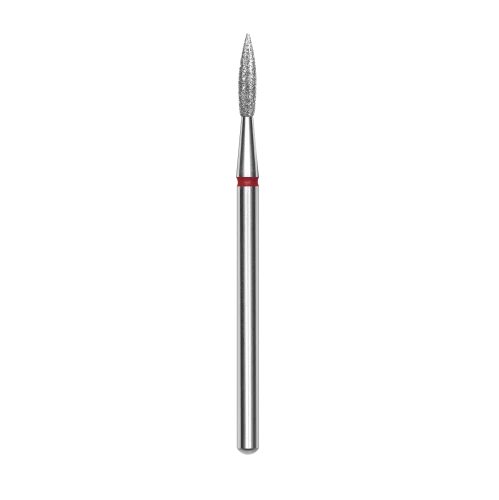 Staleks frez diamentowy płomień ostry czerwony1,8mm8mm.png
