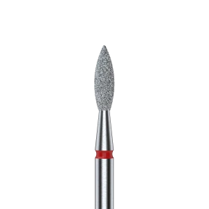Staleks Frez Diamentowy Płomień Ostry Czerwony 2,3mm/8mm