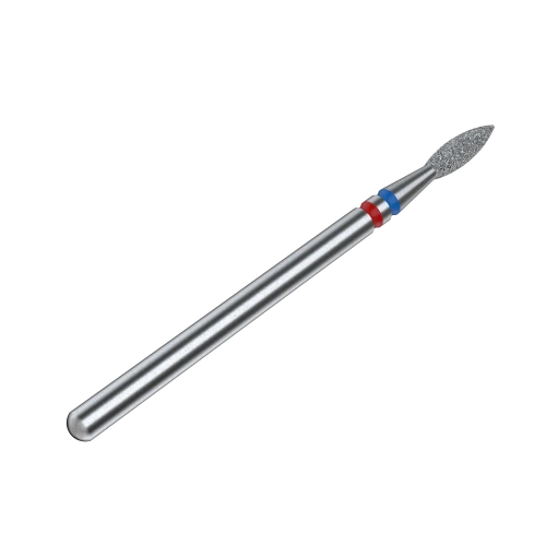 Staleks frez diamentowy DUO płomyk czerwono-niebieski2,1mm8mm.png