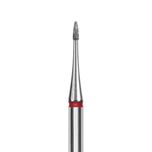 Staleks Frez Diamentowy Płomień Mini Czerwony 1mm/3mm