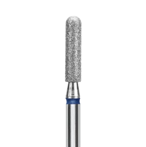 Staleks Frez Diamentowy Zaokrąglony Walec Niebieski 2,5mm/10mm