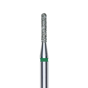 Staleks Frez Diamentowy Zaokrąglony Walec Zielony 1,4mm/8mm