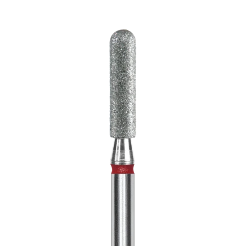 Staleks frez diamentowy zaokrąglony walec czerwony 2,5mm10mm.png