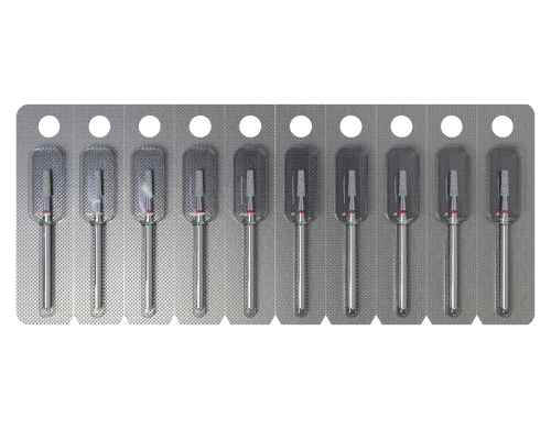 Staleks frez diamentowy ścięty stożekczerwony 2,5mm8mm.png