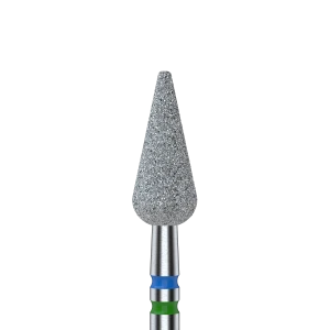 Staleks Frez Diamentowy DUO Grusza Ostra Niebiesko-Zielona 5mm/12mm