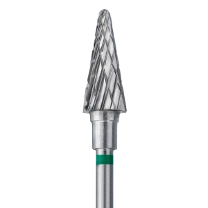 Staleks Frez z Węglika Spiekanego Stożek Zielony 6mm/14mm