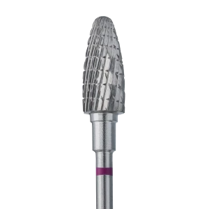Staleks Frez z Węglika Spiekanego Stożek Okrągły Fioletowy 6mm/14mm