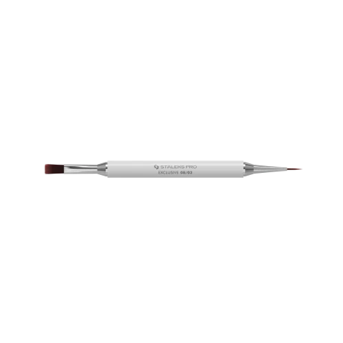 Staleks Pędzelek Dwustronny Exclusive do Żelu 10mm Liner 10mm (7).png