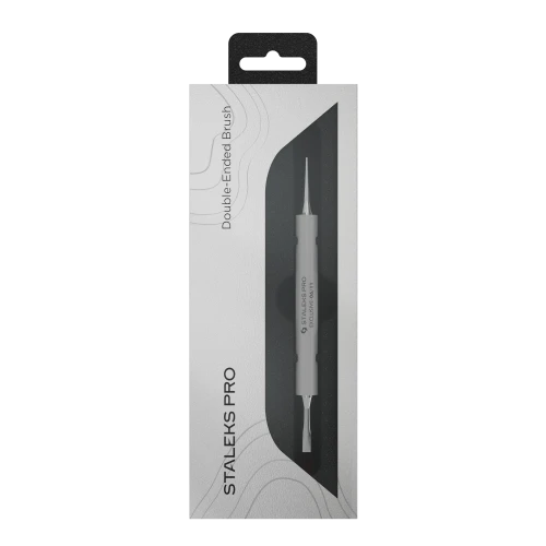 Staleks Pędzelek Dwustronny Exclusive do Żelu 11mm Liner 12mm (5).png