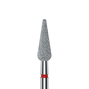 Staleks Frez Diamentowy Grusza Ostra Czerwona 4mm/12mm