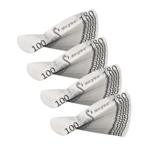Aba Group Zestaw Pilnik Półksiężyc 100/180 Standard 100szt (4x25szt)