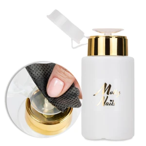 MollyNails Dozownik z Pompką na Płyny Złoty 150 ml