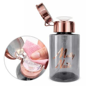 MollyNails Dozownik z Pompką na Płyny Czarny 200 ml