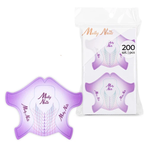 MollyNails Szablony do Przedłużania Paznokci 200szt.jpg