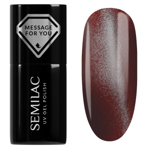 Semilac 738 Cherry Choco Jelly Gloss Lakier Hybrydowy 7ml