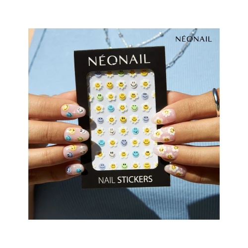 Neonail naklejki do paznokci boho smiley.webp