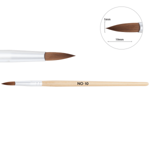 Neonail Pędzel do Akrylu Acrylgel Drewniany nr 10