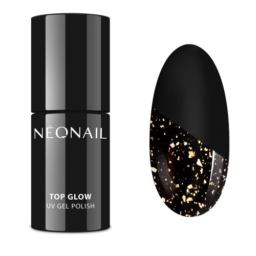 NEONAIL LAKIER HYBRDOWY TOP GLOW GOLD FLAKES.jpg