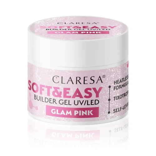 CLARESA ŻEL BUDUJĄCY GLAM PINK 90 G.webp